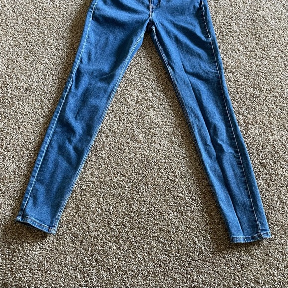 Zara High Rise Jeggings Women’s 6 Blue Medium Wash Super Elastic Pants Skinny - Picture 4 of 12